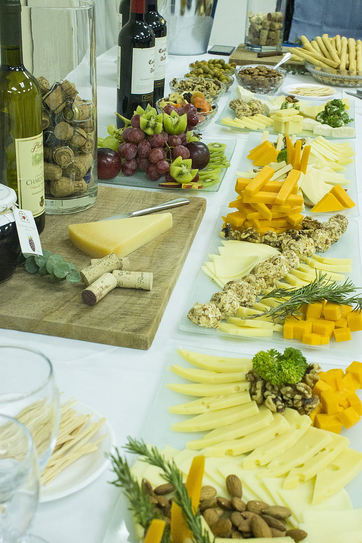 cheese, wines, cheese and wine, party, boquitas