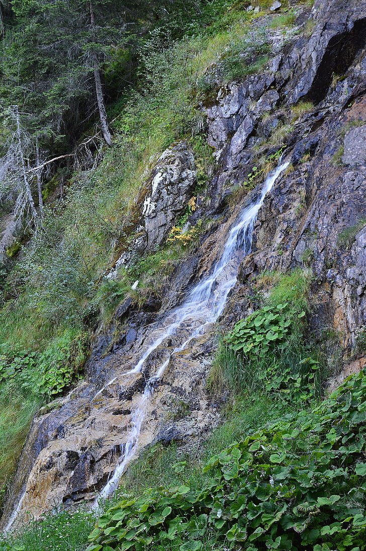 vattenfall, bergen, Tyrolen, Österrike, vatten
