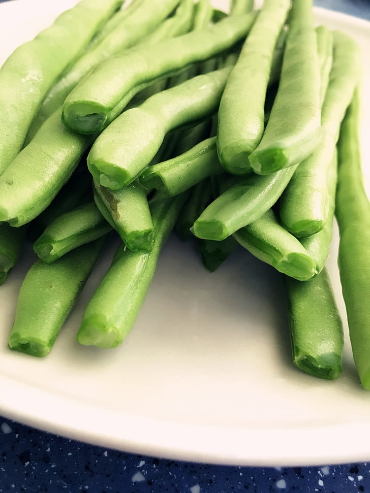 macro, retro, beans, sauted french beans, vegetarian food, pigment, vegetable