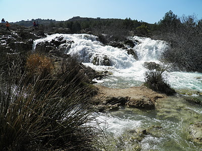 ruidera의 초 호, 물, 스페인, 자연, 폭포, 조 경, 강