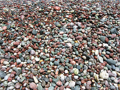 pebbles, beach, nature, seaside, texture, rock