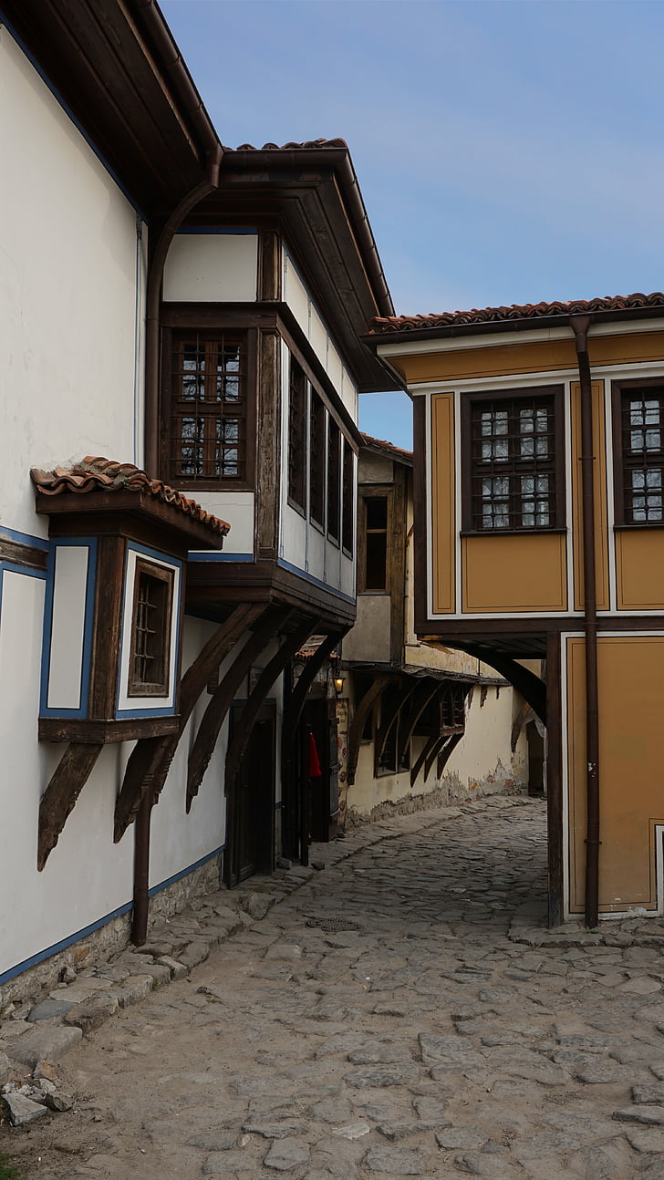 Plovdiv, gamla stan, Bulgarien, gamla hus, gamla, staden, Europa
