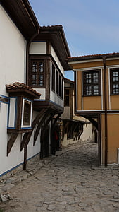 Plovdiv, phố cổ, Bulgaria, nhà cổ, cũ, thị xã, Châu Âu