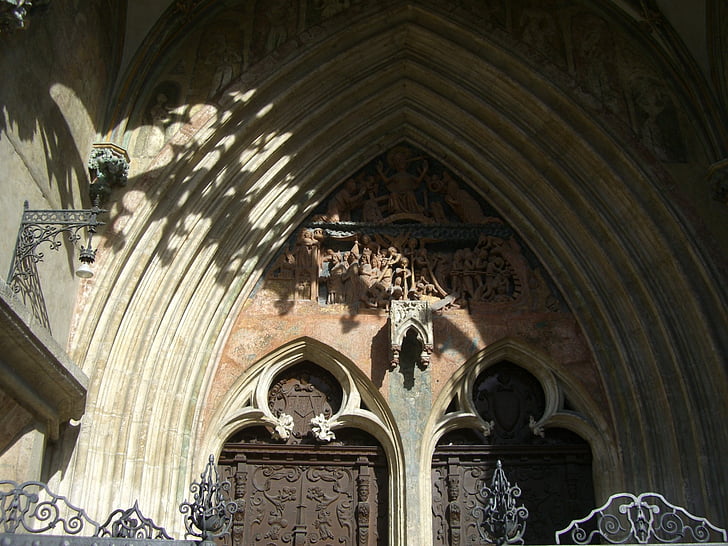 Portal, nadsvođeni prolaz, jugoistočnoj portala, za portal, Sud portal, gotika, Šara
