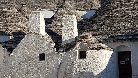 Koliba, kuće, Monte pertica, Alberobello, provincije Bari, Italija, apulskog