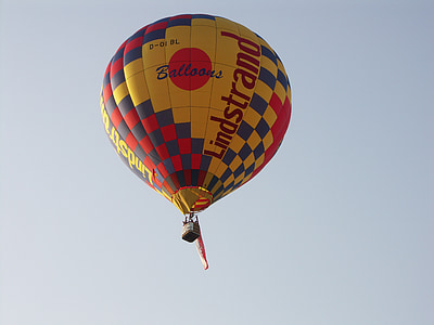 riveting luft ballong, ballong, luftfart, varmluftsballong, fly, himmelen, varm luft