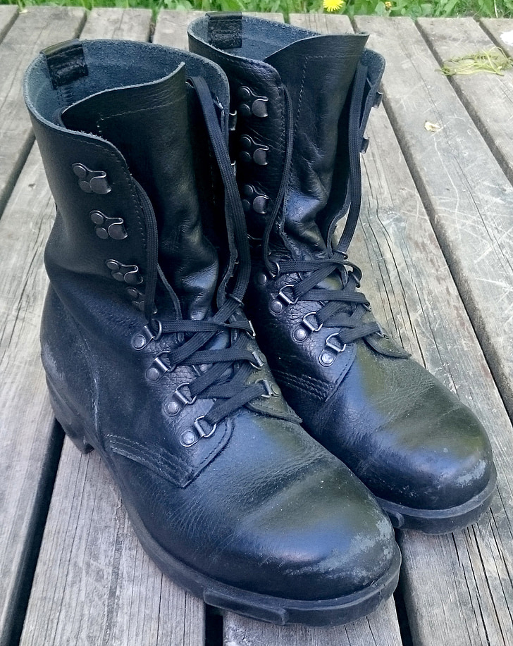 støvler, Army boots, hær, militære, fodtøj, læder, soldat