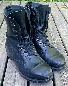 boots, army boots, army, military, footwear, leather, soldier