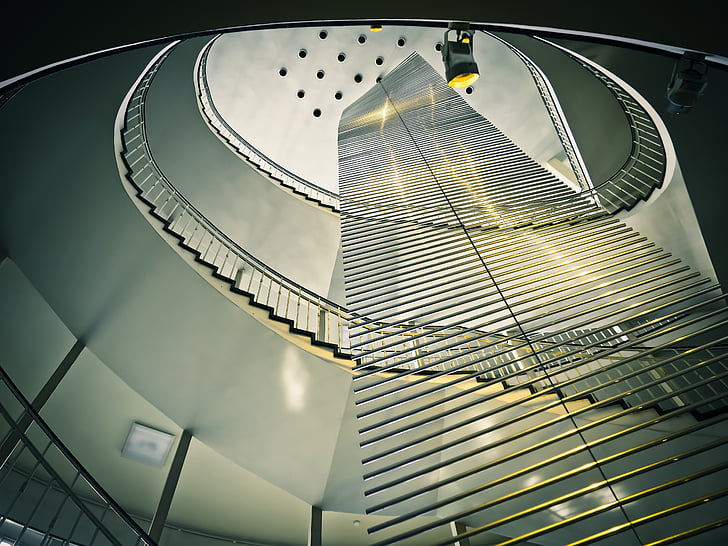 escaliers, escalier, architecture, escalier en colimaçon, design d’intérieur, balustrade, escalier pas