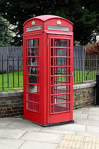 Inghilterra, cabina telefonica, dispensario, casa telefono, Inglese, contenitore di telefono rosso, cabina telefonica