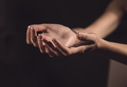hands, two, palms, light, hand in hand, hand holding, human