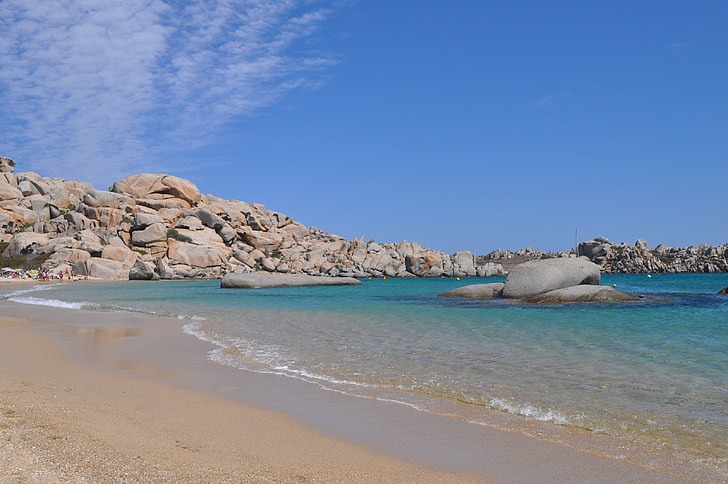spiaggia, mare, della Corsica, sabbia, onde, Costa, estate