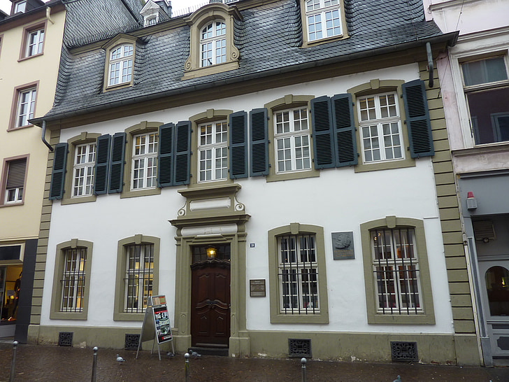 Trier, Karl marx hiša, domov, Karl marx, muzej, fasada, turizem