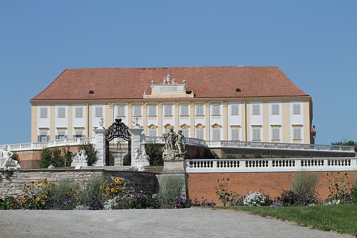 Cour du château, Marchfeld, Basse-Autriche, Autriche, nature, Weinviertel, animaux