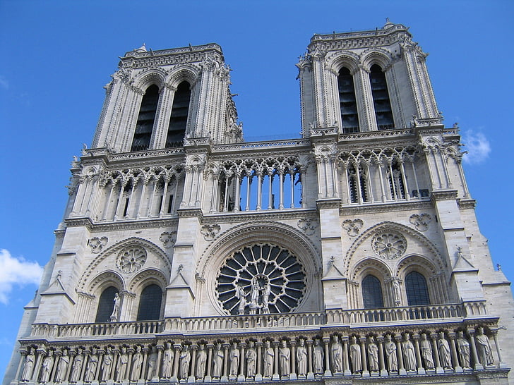 Notre dame, Párizs, székesegyház, templom, emlékmű, Franciaország