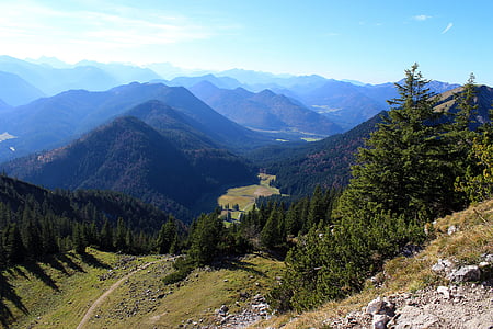 paysage de montagne, Sommet de la montagne, chaîne de montagnes