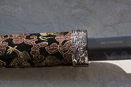 Katana, skutočným mečom, s názvom, Japonský dlhý meč, daitō, meč, zbraň