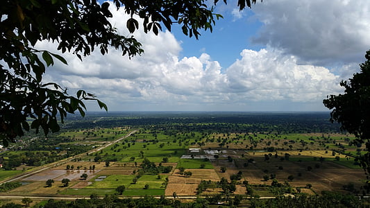 cambodia, asia, battambang, phnom sampeau, view, mountain