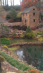mill, park, landscape, water, historic, landmark, architecture
