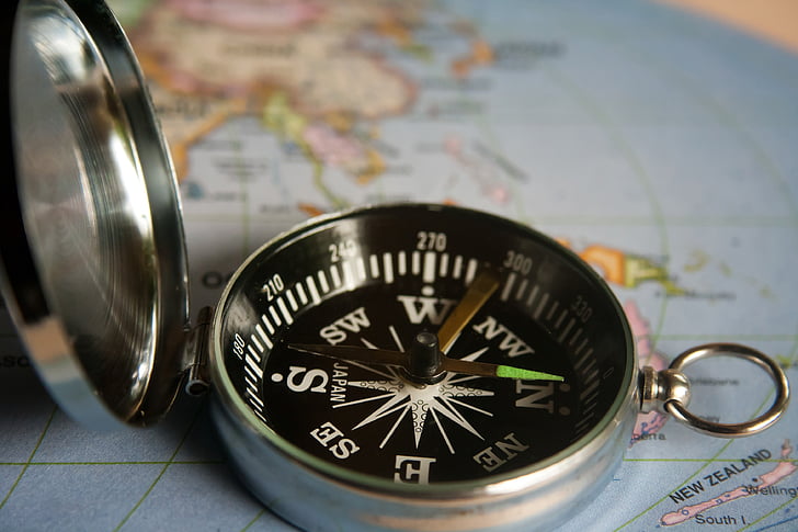 Magnētiskais kompass, navigācija, virziens, kompass, ceļojumi, brauciena, izpēte