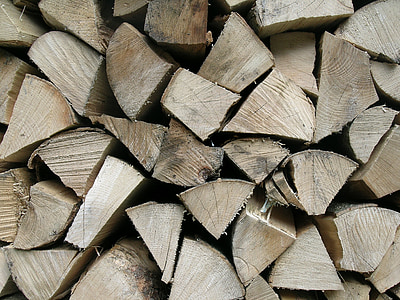 træ, brænde, tømmer, træ - materiale, baggrunde, stak, brun