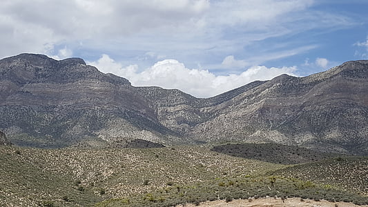 Kırmızı kaya, Las vegas, Kanyon, Nevada, çöl, doğa, dağ