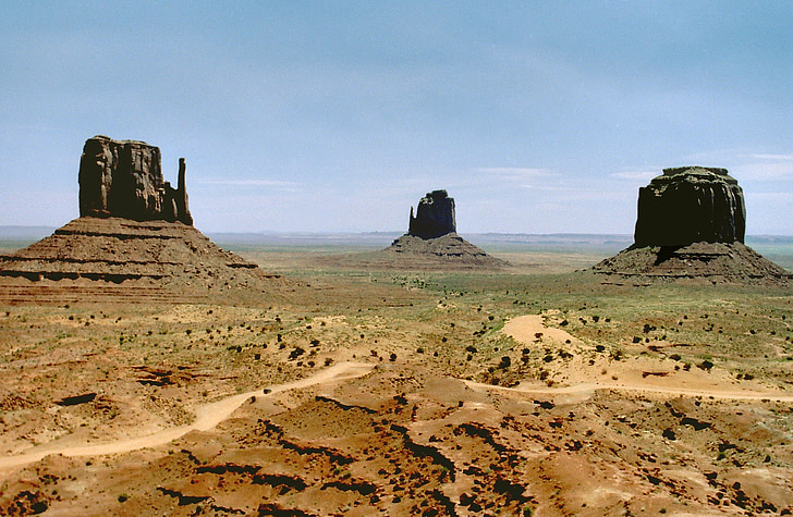 Monument valley, Pískovec, Buttes, Arizona, poušť, krajina, Amerika