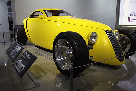 cotxe, vell, anyada, Museu automòbils Petersen, los angeles, Califòrnia