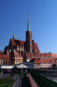 Wrocław, Ostrów tumski, cidade amiga, arquitetura