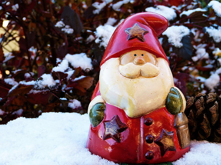 Nikolaus, Schnee, Advent, Weihnachten, Weihnachts-Dekoration, Kälte, Winter