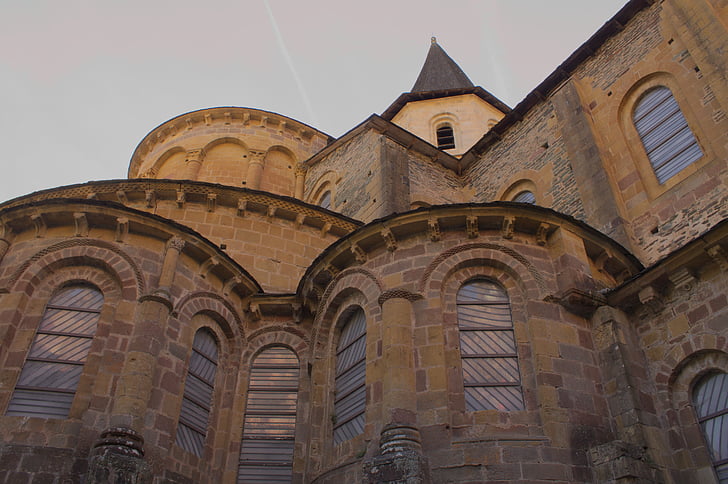 Abbazia, Conques, Aveyron, Torre campanaria