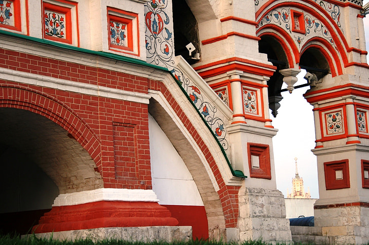 detall, edifici, Catedral, arquitectura, Ortodoxa Russa, cornises, arcs