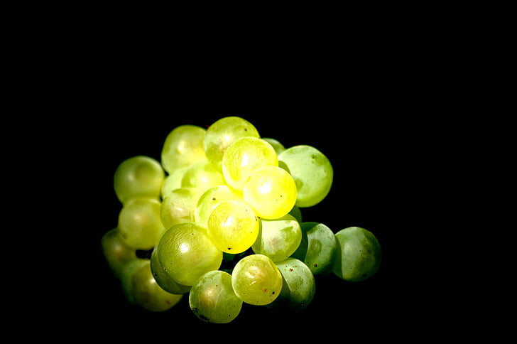 grapes, green, yellow, wine, alcohol, drink, france