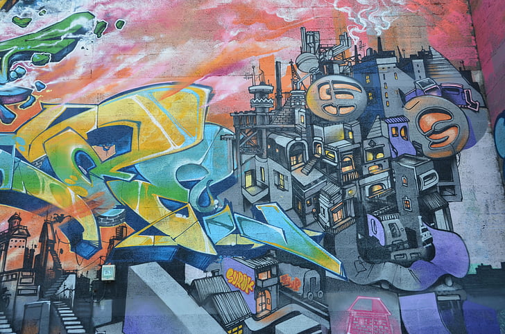 Графити, Безансон, изкуство, град
