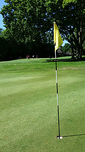 Golf, golf igrišče, zelena, trava, krajine, zunanji, poletje