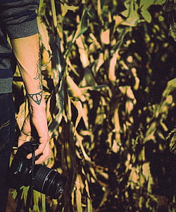 φωτογραφική μηχανή, DSLR, ο άνθρωπος, πρόσωπο, τατουάζ, άνδρες, φύση