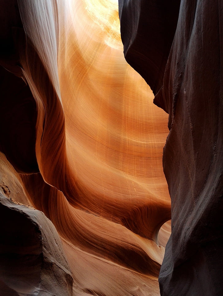Antelope canyon, Verenigde Staten, pagina, Arizona, Rock - object, ribbels en noppen, abstract