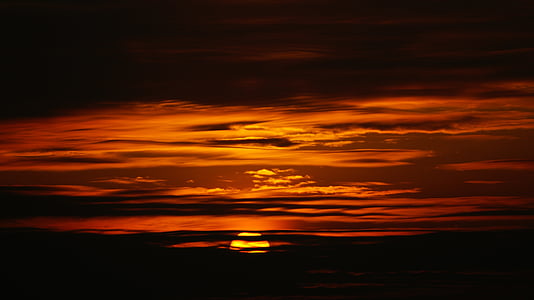 Asaka, solen, Choi, Sunset, Sky, orande, Cloud