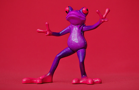frog, gesture, peace, funny, cute, figure, sweet