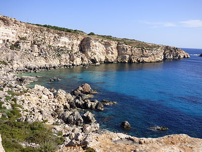 Malta, Marea Mediterană, vara, mare, albastru, Europa, Insula