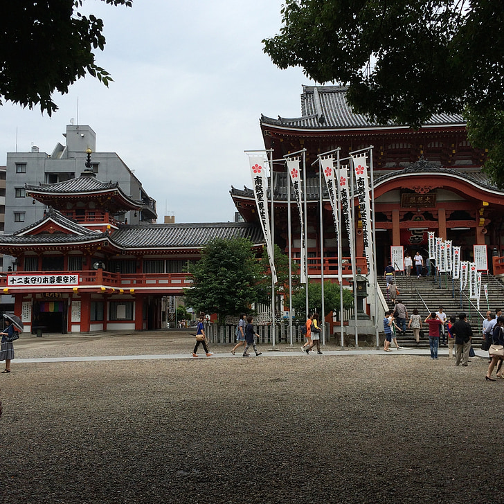 tempelet, folk, japansk, buddhisme, kultur, historiske