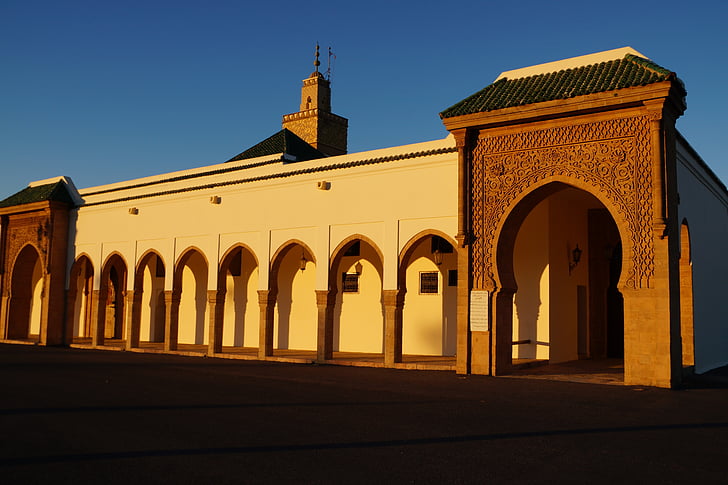 edifício, Marrakech, arquitetura, Marrocos