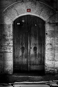 dörr, på, datum, gamla, Istanbul, centrum, Sultanahmet