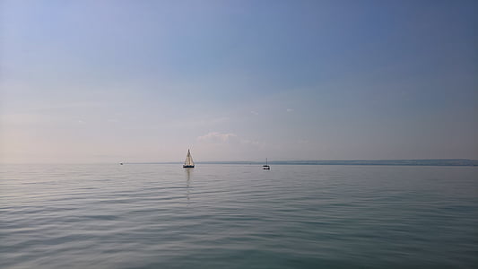 康斯坦茨湖, 帆船, 水, 帆, 小船, 德国, 湖