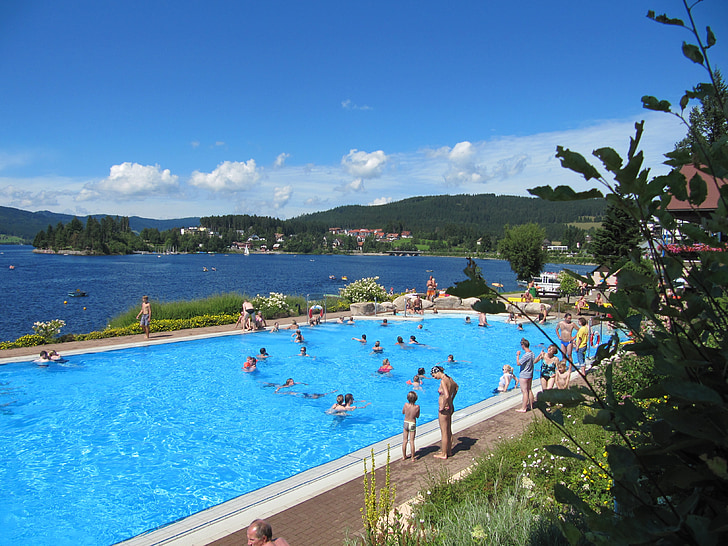 Schluchsee, πισίνα, πρόσβαση στη λίμνη, μαύρο δάσος