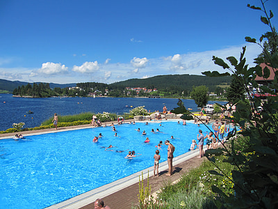Шлухзее, плувен басейн, достъп до езерото, Черна гора