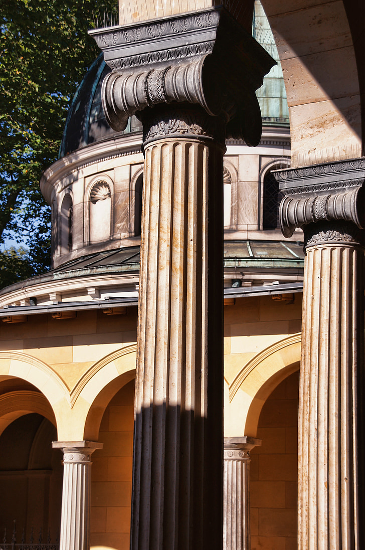 säulenförmigen, Park sanssouci, Kirche des Friedens, Potsdam, Park, Ornament