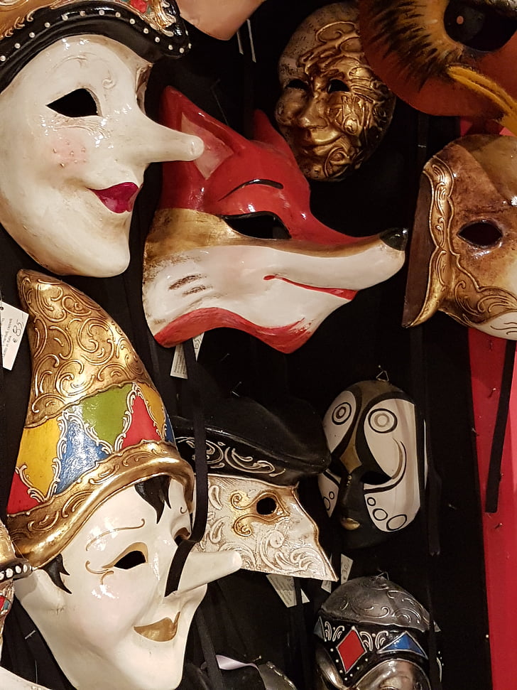 masken, karneval, venetianske masker