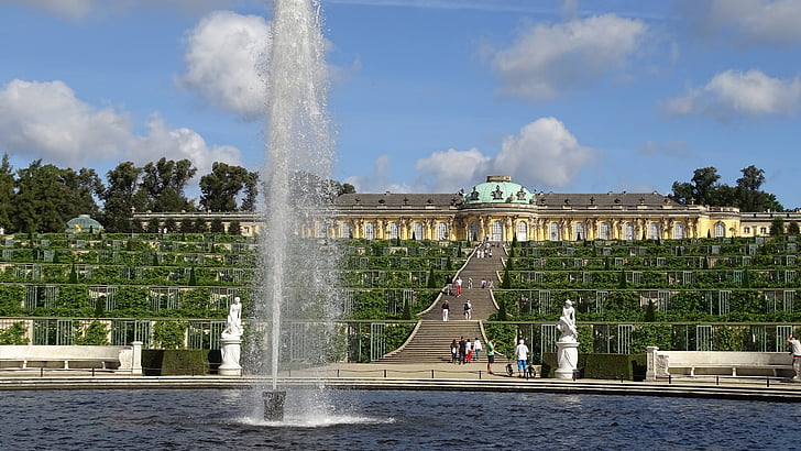Potsdam, slottet, steder av interesse, historisk, bygge, Tyskland, Sanssouci