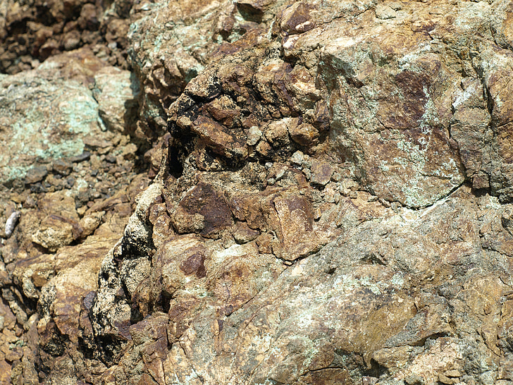 estructura, textura, Fondo, marrón, patrón de, roca, cobre